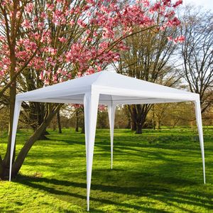 Tente pop-up 3x3m imperméable avec tubes en spirale blancs - Product Image 4