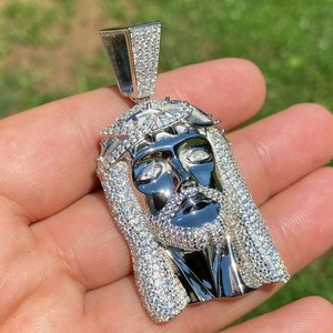 Custom Jesus Diamond Pendant <b>Charm</b> Luxury Brilliant Cut Diamond Jewelry IGI Certified Hip hop S925 <b>Silver</b> Pendants & <b>Charms</b> - Product Image 1