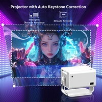 Prix plus bas pour un projecteur vidéo Android 1080P 600 Ansi Lumen, compatible 4K 8K, lecteur multimédia pour cinéma maison intelligent, Proyector