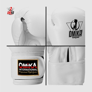 Professional-grade boxing <b>gloves</b> featuring customizable logo options. Constructed with lightweight, breathable PU/<b>PVC</b>/leather - Product Image 3