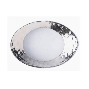 Servilletero de aluminio de gran venta, acabado plateado con soporte de tela martillada para mesa de comedor, cualquier ocasión, Material de Metal duradero - Product Image 1