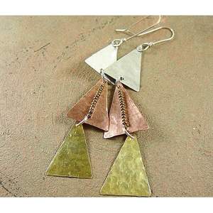 Bijoux de luxe écologiques de qualité supérieure, fabriqués à la main, modèle 7, durables, en cuivre et en laiton, design exclusif pour les occasions spéciales - Product Image 2