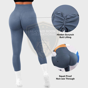 กางเกงโยคะเอวยางยืดทรงใหม่ น้ำหนักเบา ราคาถูก ผลิตตามสั่ง สีพื้น - Product Image 4