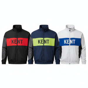 Chaqueta Cortavientos con Bloques de Color Impresos Personalizados, Chaqueta Deportiva Ligera, Ropa Deportiva Impermeable para Hombre y Mujer, Venta al Por Mayor OEM 100% - Product Image 1