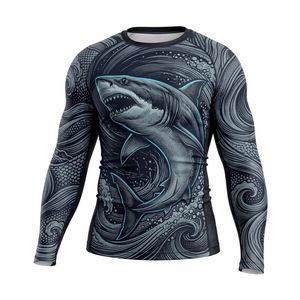 Custom Printed Performance Fabric Full Sleeve Rash Guard MMA <b>Rashguard</b> for Sportswear Brands and Retailers - Product Image 5