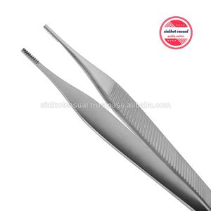 คีมจับเนื้อเยื่อแบบแอดสัน 1 ฟัน 2 ซี่ แบบมีฟันเลื่อย ทำจากสแตนเลส คีมผ่าตัดแบบใช้มือ ขนาด 4.75 นิ้ว พร้อมที่พักนิ้วโป้งกว้าง ได้รับมาตรฐาน CE - Product Image 5