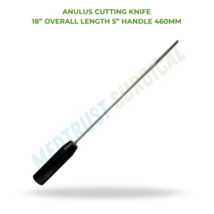 Cuchillo de Corte Anulus de 18 Pulgadas (460 mm), Instrumento de Neurocirugía y Cirugía de Columna Vertebral para Corte de Discos - Product Image 2