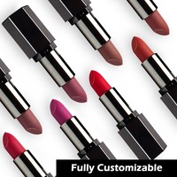Rouge à lèvres OEM anti-transfert et waterproof avec impression de logo personnalisé, fini mat