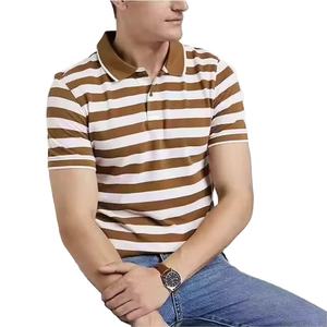 Nueva Camiseta de Alta Calidad para Hombre 2026, Manga Corta, Transpirable, Informal, Estampada, Tejida, 100% Algodón, Ropa de Golf al por Mayor - Product Image 3