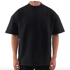 T-shirt Homme Col Rond Noir Coupe Droite Manches Courtes Imprimé Numérique Polyester/Coton Tricoté Décontracté Jersey Écologique - Product Image 2