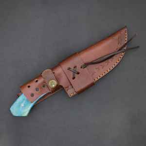 Cuchillo de Caza Profesional de Alta Calidad Personalizable con Hoja de Acero D2, Grabado a Mano, para Supervivencia Industrial y al Aire Libre, con Funda - Product Image 6