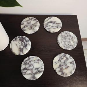 Round Designer Marble Coaster <b>Table</b> Mats Perfect For <b>Table</b> <b>Protection</b> From Heat Marks And Moisture Wholesale From India - Product Image 3