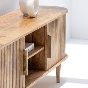 Mueble para TV de Madera Vandana Novara Flux Gretta, Consola de Entretenimiento Moderna de Madera Sólida Minimalista - Product Image 2