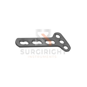 Plaque de compression à verrouillage en titane, en T, à angle oblique, 3,5 mm, certifiée CE, classe I, pour usage hospitalier, Blush Surgical - Product Image 1