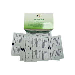 Toallitas Desinfectantes Médicas Nti, Tamaño Mediano, 70% Isopropilo, Antisépticas, Estériles, Envueltas Individualmente, para Uso Externo y Desinfección - Product Image 1