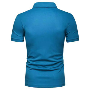 Chemises de golf pour hommes de qualité supérieure, personnalisées, 100% coton tricoté, manches courtes, respirantes, séchage rapide, anti-rides, écologiques - Product Image 2
