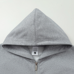 Sudadera de hombre con cremallera corta, forro polar, cuello alto, corte regular, color liso, informal, manga larga, 100% poliéster, felpa francesa, primavera, digital - Product Image 2