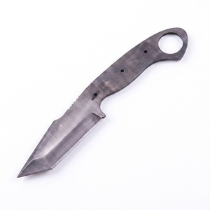 Componente de Acero de Alto Contenido de Carbono con Acabado Lavado al Ácido para Anillo de Dedo con Punta de Lanza, para Fabricación de Cuchillos DIY y Defensa Personal, Directo de Fábrica - Product Image 1