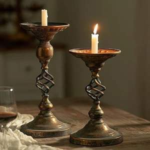 Candelabro de metal para mesa, centro de mesa para chimenea, mesa de comedor, altura de 12 pulgadas - Product Image 2