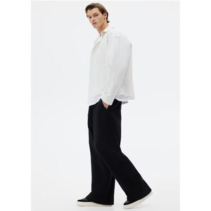 Pantalon large pour homme 100% coton, coupe ample, épais, décontracté, streetwear, sport, personnalisable OEM - Product Image 6