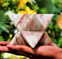 Agate faite à la main cristal Merkaba étoile prix raisonnable mixte pierre Orgone Merkaba nouveauté énergie de guérison cadeau à vendre
