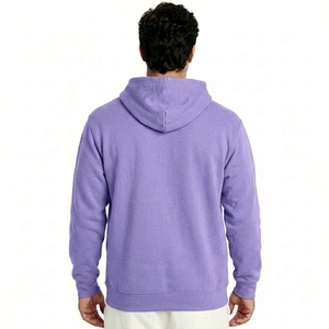 Men's for Hooded Sweatshirt Oversized Solid Color Casual Fleece Long Sleeve Autumn Wear 100% Cotton Eco-Friendly - Product Image 2