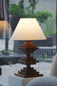 Lámpara de Mesa Moderna de Madera con Pantalla de Papel Blanco, Fuente de Luz LED, Base E26, 2700K Blanco Cálido, 1 Año de Garantía - Product Image 3