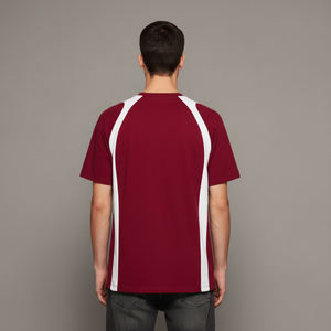 Camisetas Formales para Hombre de Alta Calidad OEM, 100% Algodón, 300 Gramos, Impresión Serigráfica, Color Sólido de 2 Tonos, Corte Holgado, Transpirable - Product Image 6