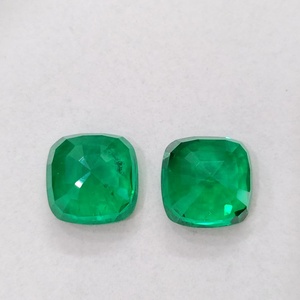 Esmeralda Colombiana Premium Creada en Laboratorio, Corte Cojín, Verde, Gema Suelta, Claridad Brillante, Piedra Preciosa Sintética para Joyería - Product Image 1