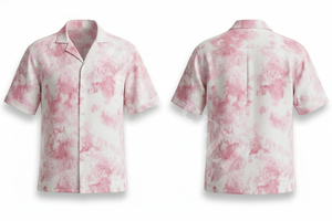 Camisa de Vestir de Manga Corta con Estampado Tie-Dye Personalizado de Alta Calidad, Estilo Urbano, Casual, para Verano, con Botones, para la Playa, para Fiestas - Product Image 5