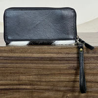 Dompet Kulit Asli Super September New Hand Tooled, Clutch Kulit Sapi Ukiran Bunga Barat, Tas Tangan Wanita Buatan Tangan