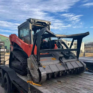 Wholesale Supply Kubota Diesel Skid Steer Forestry Mulcher Attachment <b>Hydraulic</b> Brush <b>Cutter</b> Tree Stump Land Clearing Mulching - Product Image 1
