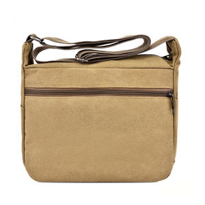 Sac bandoulière messager vintage en toile de haute qualité pour homme, sacoche de voyage, sacoche en toile - Product Image 6