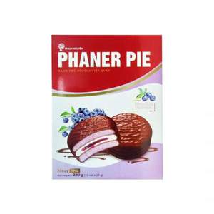 Galletas Suaves Horneadas con Azúcar y Chocolate PHANER PIE, Bolsa/Caja de 0.28 kg, Sabor a Arándano Fresco y Dulce, Rellenas de Malvavisco, OEM, a Granel - Product Image 1