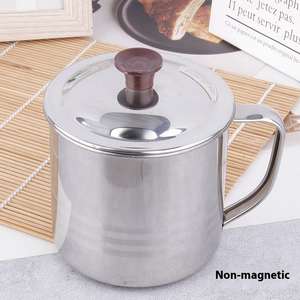 Tasse à eau pour petit-déjeuner Bold Blossom en acier inoxydable 316, épaissie, multi-usage, style américain, portable, écologique, pour usage domestique, compatible gaz - Product Image 4