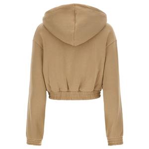 Nouveau design – Sweat-shirt à capuche court surdimensionné personnalisé avec logo pour femme - Product Image 2