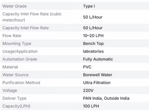 Système de purification d'eau de laboratoire avec pompe PLC pour HPLC, modules RO, EDI, UF, UV avancés, pour la recherche, l'enseignement, l'analyse industrielle - Product Image 6
