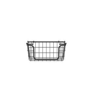 Set of 3 Black Metal Wire Storage <b>Baskets</b> <b>Stackable</b> Kitchen Pantry Bathroom Countertop Organizer Bins - Product Image 3