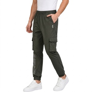 Pantalones Cargo de Diseño Personalizado para Hombre, Cintura Elástica, Múltiples Bolsillos, Transpirables, Ligeros, Casuales, para Verano, Corte Recto - Product Image 4