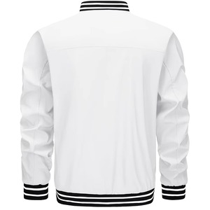 Veste de baseball universitaire pour homme, best-seller, avec manches contrastées et patchs. - Product Image 3