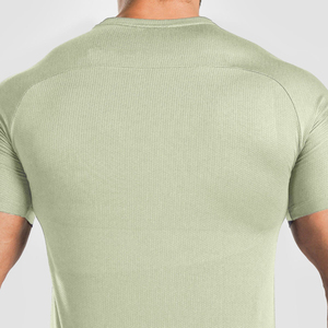 Camisetas de Jersey al por Mayor con Logotipo Personalizado para Hombre, Cuello Redondo, Manga Corta, Corte Ajustado, Transpirables, Ecológicas, Ligeras y de Secado Rápido - Product Image 5