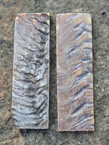 Plaquettes de manche de couteau en corne de cerf : paire de matières premières texturées et à motifs - Product Image 6