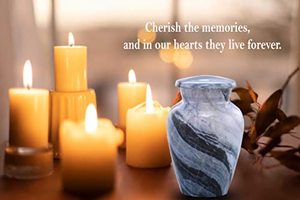 Executive Heritage Aluminum <b>Keepsake</b> <b>Memorial</b> Urn Funeral Ash Container Crafted With Artistic Surface And Fine Texture - Product Image 2