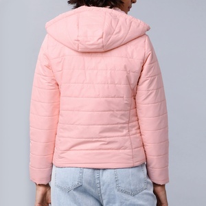 Abrigo corto ajustado con logotipo personalizado para mujer, chaquetas femeninas de lana, cálidas y acolchadas, para invierno, 2020 - Product Image 5