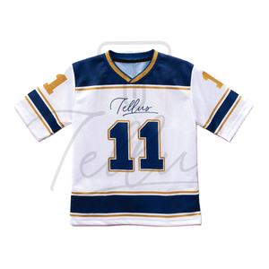 Diseña Tu Propio Estilo, Jersey de Fútbol Americano para Niños, Personalizable, Manga Corta, Talla Grande, Transpirable, de Secado Rápido para Verano - Product Image 1