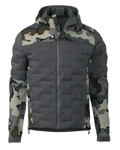 Hunting Axis Thermal Hybrid Hooded Insulated Softshell Jackets Gray Hunting Wear/KUIUE HUNTING CLOTHES