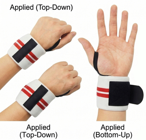 สายรัดข้อมือปรับระดับได้ พร้อมตัวล็อคแบบตะขอเกี่ยว สำหรับยกน้ำหนัก ฟิตเนส ออกกำลังกาย สายรัดข้อมือสำหรับดึงข้อ สายรัดข้อมือสำหรับยกน้ำหนักแบบพาวเวอร์ลิฟติ้ง ใช้ได้ทั้งชายและหญิง - Product Image 1