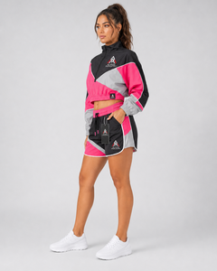Conjunto Corto Cortavientos para Mujer, Chaqueta y Pantalones Cortos Elegantes, Ropa Deportiva Ligera y Cómoda, Última Moda - Product Image 3