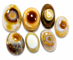 Yemeni <b>Aqeeq</b> Sulemani Hakik Natural Eye Agate Cabochon Oval Shape Loose Gemstone for Jewelry Making - Product Image 3