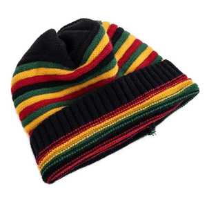 Gorro Unisex de Invierno para Adultos, Casual, Jacquard, Poliéster, Transpirable, Impermeable, Ajustable, 56-58CM, Colores Rasta - Product Image 4